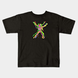 Badass Skeleton , Colourful Kids T-Shirt